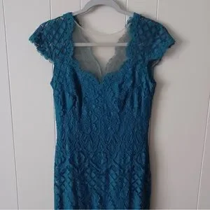 TADASHI SHOJI::ワンピース:4[RESALE] Tadashi Shoji | Dresses | Tadashi Shoji Teal Lace Cap